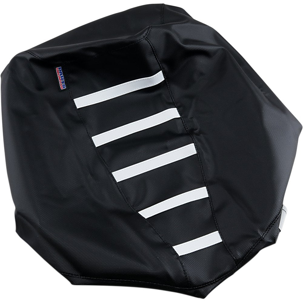 PARTS UNLIMITED Ribbed Seat Cover - Black/White - Arctic Cat CAT-102-337