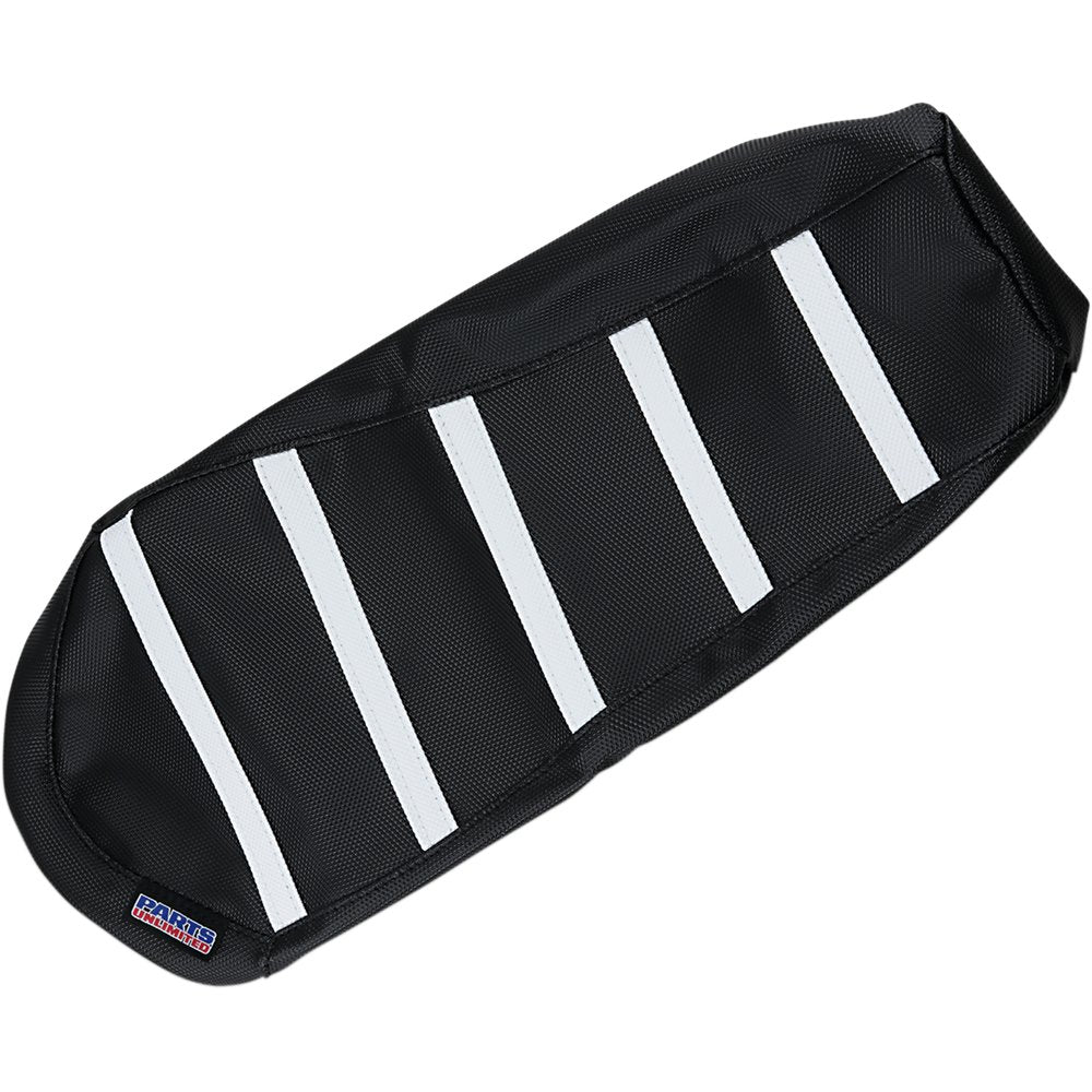 PARTS UNLIMITED Ribbed Seat Cover - Black/White - Ski-Doo SKI-107-337