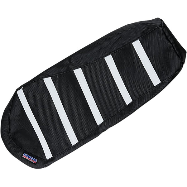Parts Unlimited Ribbed Seat Cover - Black/White - Ski-Doo SKI-107-337