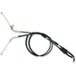 PARTS UNLIMITED Black Vinyl Throttle Cable - Kawasaki 54012-0165