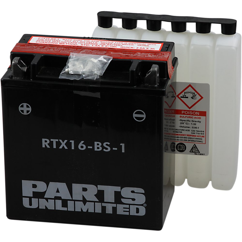 PARTS UNLIMITED AGM Battery - YTX16-BS-1 .8 L CTX16-BS-1