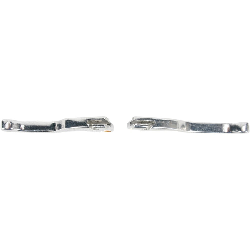 Parts Unlimited Shorty Power Lever Set - Silver 44-4105