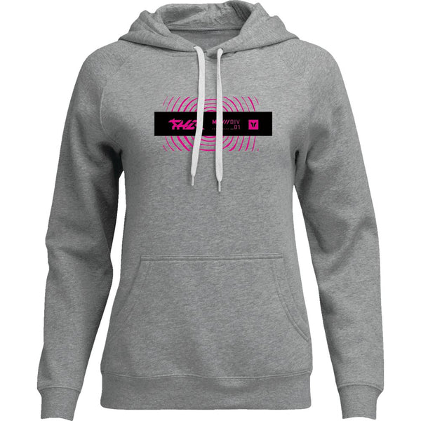 Thor Women's Mind Control Pullover Hoodie - Heather Gray - Large 3051-1259
