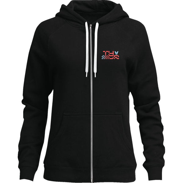 Thor Women's Vantage Zip-Up Hoodie - Black - Large 3051-1255