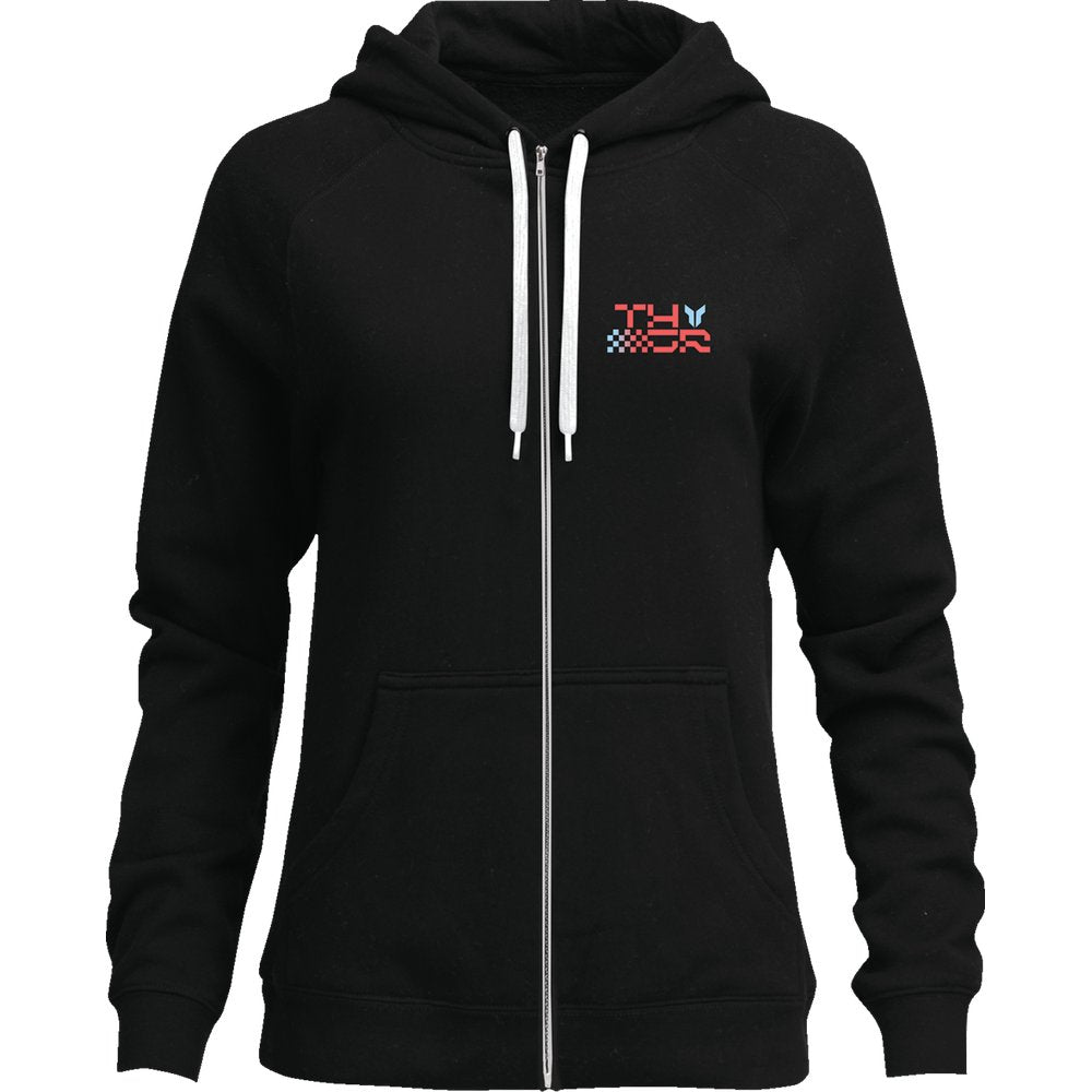 THOR Women's Vantage Zip-Up Hoodie - Black - Large 3051-1255