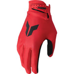 Thor Youth Launchmode Split Gloves - Red - Small 3332-1945
