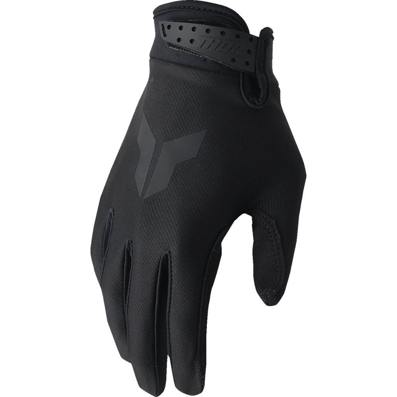 Thor Youth Launchmode Split Gloves - Black - Small 3332-1940