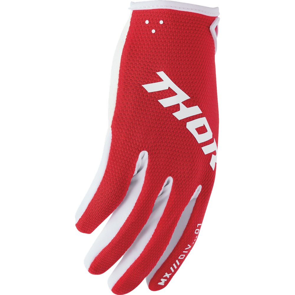 THOR Youth Ridemode Static Gloves - Red - Small 3332-1927