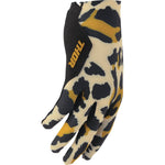 Thor Women's Sportmode Cheetah Gloves - Tan/Black - Medium 3331-0309