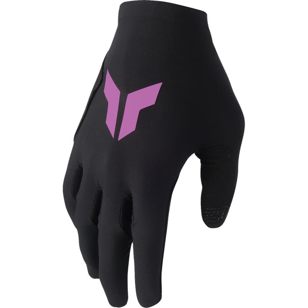 Thor Women's Sportmode Iconic Gloves - Black/Orchid - Large 3331-0286