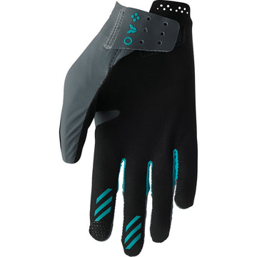 THOR Women's Sportmode Iconic Gloves - Gray/Aqua - XL 3331-0283