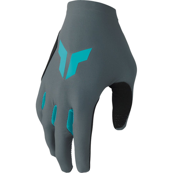 Thor Women's Sportmode Iconic Gloves - Gray/Aqua - Small 3331-0280