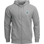 Thor Badge Zip-Up Hoodie - Heather Gray - 3XL 3050-7028