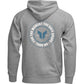 THOR Badge Zip-Up Hoodie - Heather Gray - 2XL 3050-7027