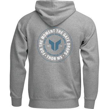 THOR Badge Zip-Up Hoodie - Heather Gray - Large 3050-7025