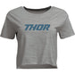 THOR Women's Corp Crop T-Shirt - Heather Gray - XL 3031-4311