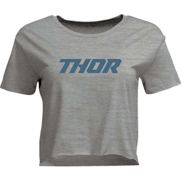 Thor Women's Corp Crop T-Shirt - Heather Gray - XL 3031-4311