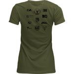 Thor Women's Patched Up T-Shirt - Military Green - Small 3031-4334