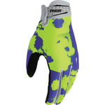 Thor Launchmode Bleach Gloves - Gray/Acid - XS 3330-8319