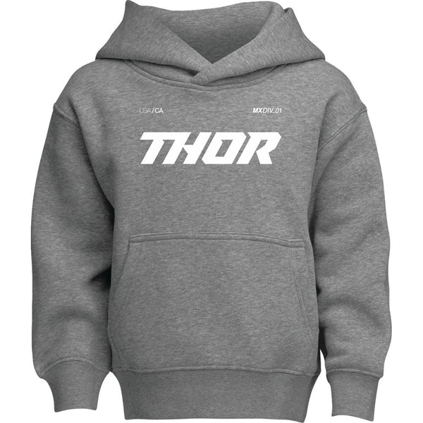 Thor Youth Brave Pullover Hoodie - Heather Gray - Large 3052-0712