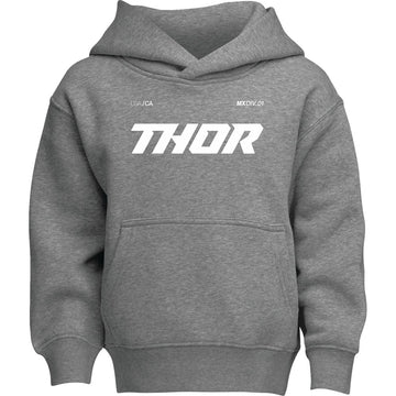 THOR Youth Brave Pullover Hoodie - Heather Gray - Large 3052-0712