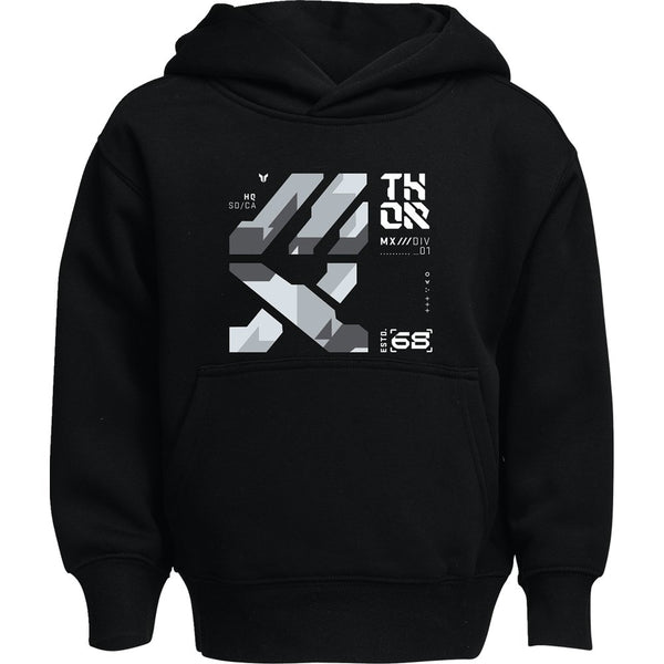 Thor Youth Forge Pullover Hoodie - Black - Medium 3052-0707