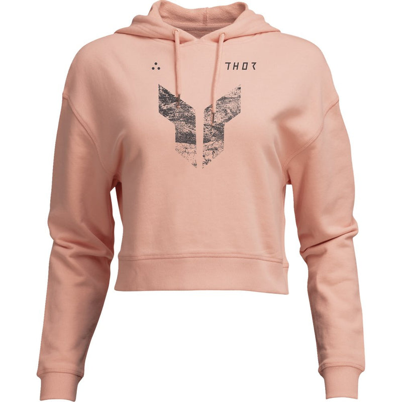 THOR Women's Iconic Pullover Crop Hoodie - Pink - XL 3051-1252