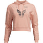 THOR Women's Iconic Pullover Crop Hoodie - Pink - Medium 3051-1250