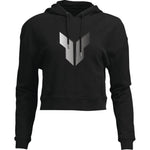 Thor Women's Noise Pullover Crop Hoodie - Black - XL 3051-1248