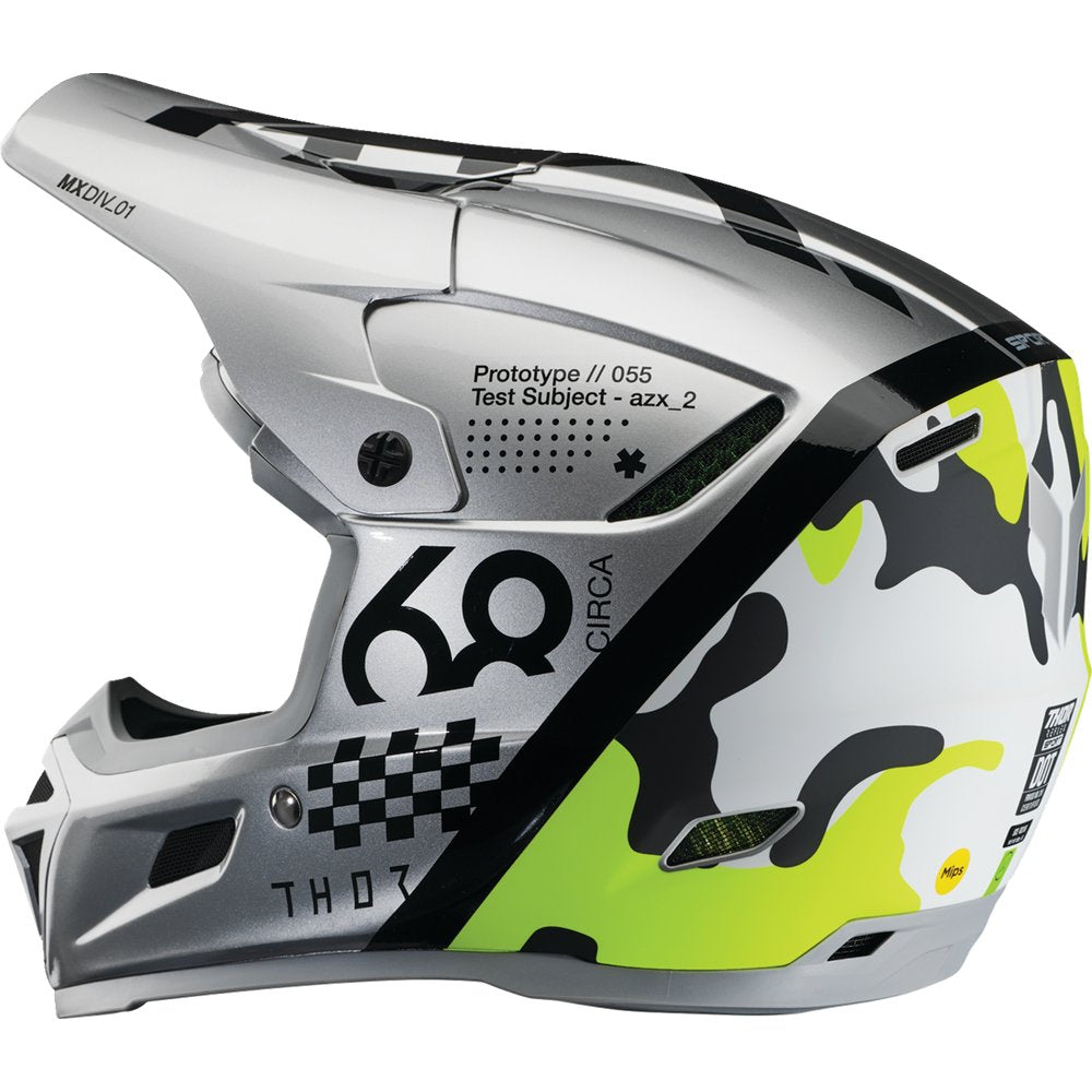 THOR Reflex Sport Helmet - Riot - MIPS? - Gray/Acid - Medium 0110-8771