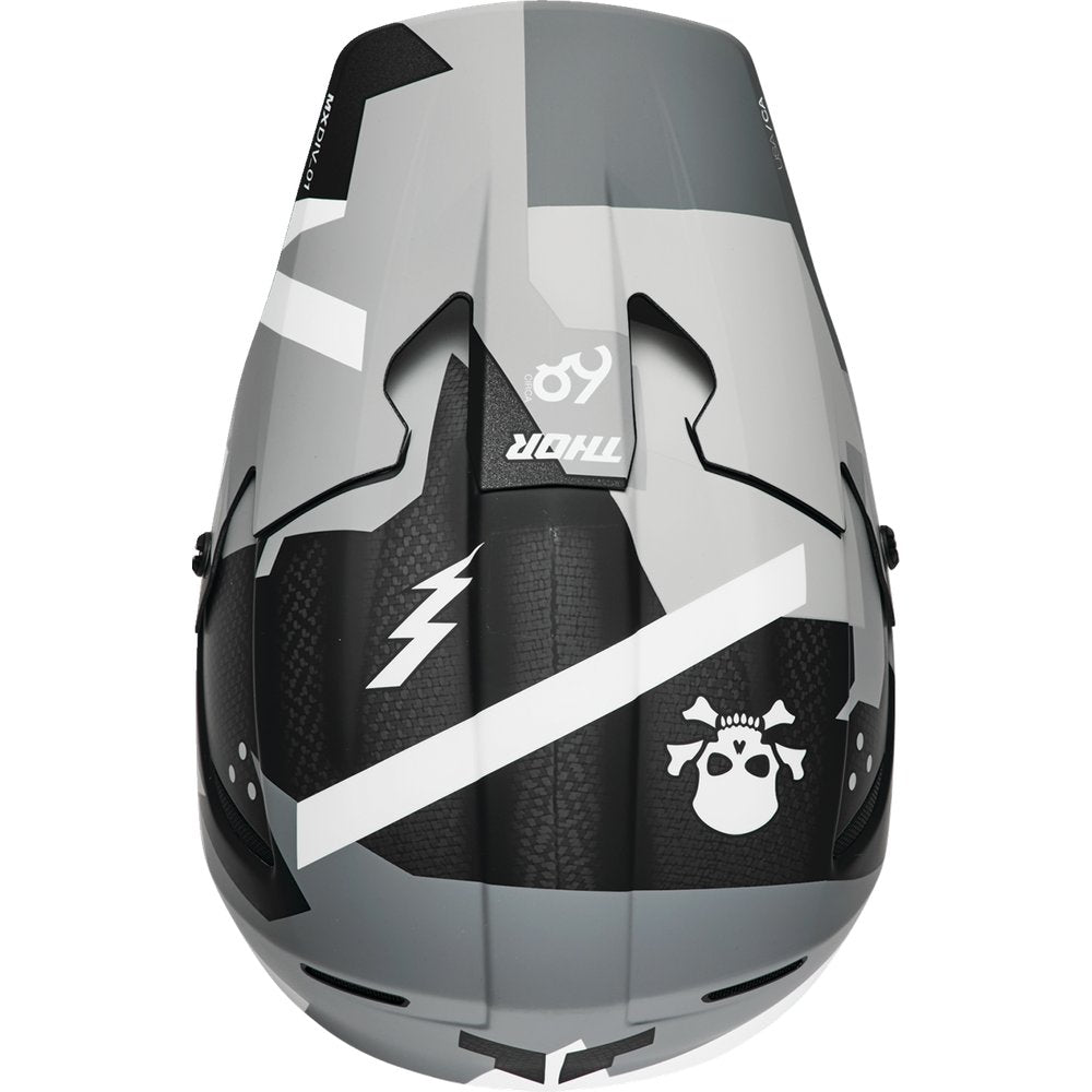 THOR Reflex Sport Helmet - Carbon Brave - MIPS? - Gray/White - Medium 0110-8759