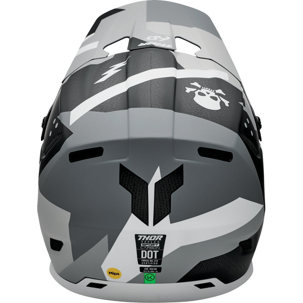 THOR Reflex Sport Helmet - Carbon Brave - MIPS? - Gray/White - XS 0110-8757