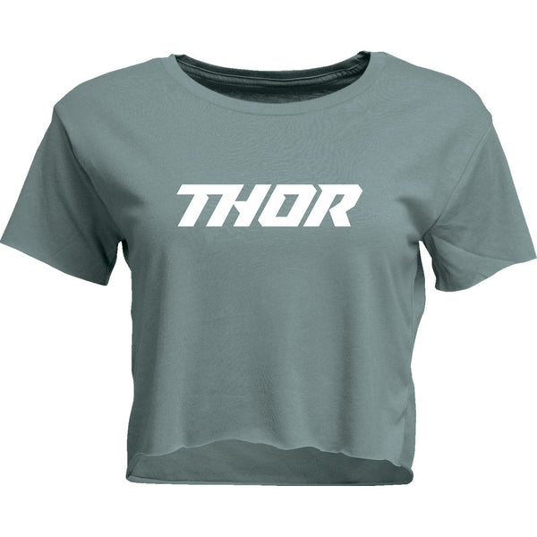 Thor Women's Corp Crop T-Shirt - Mineral - XL 3031-4315