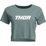 Thor Women's Corp Crop T-Shirt - Mineral - Large 3031-4314