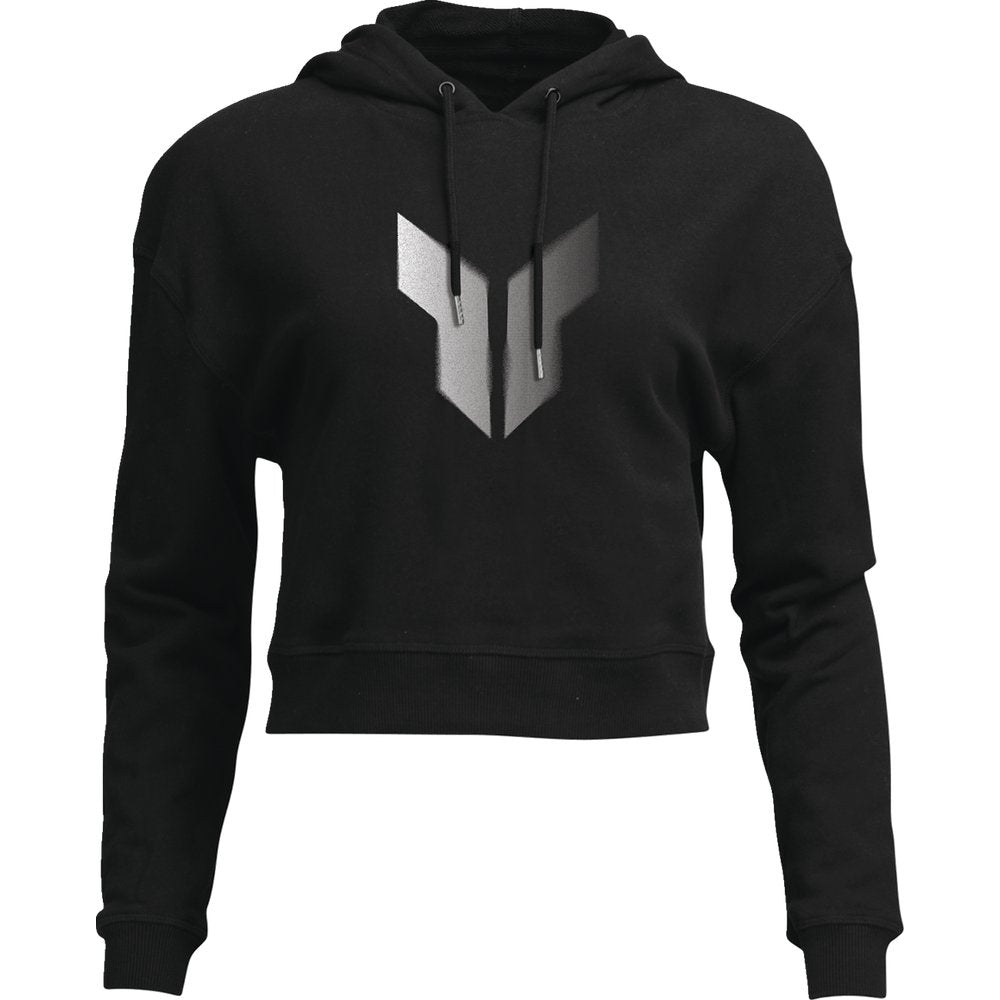 THOR Women's Noise Pullover Crop Hoodie - Black - Medium 3051-1246