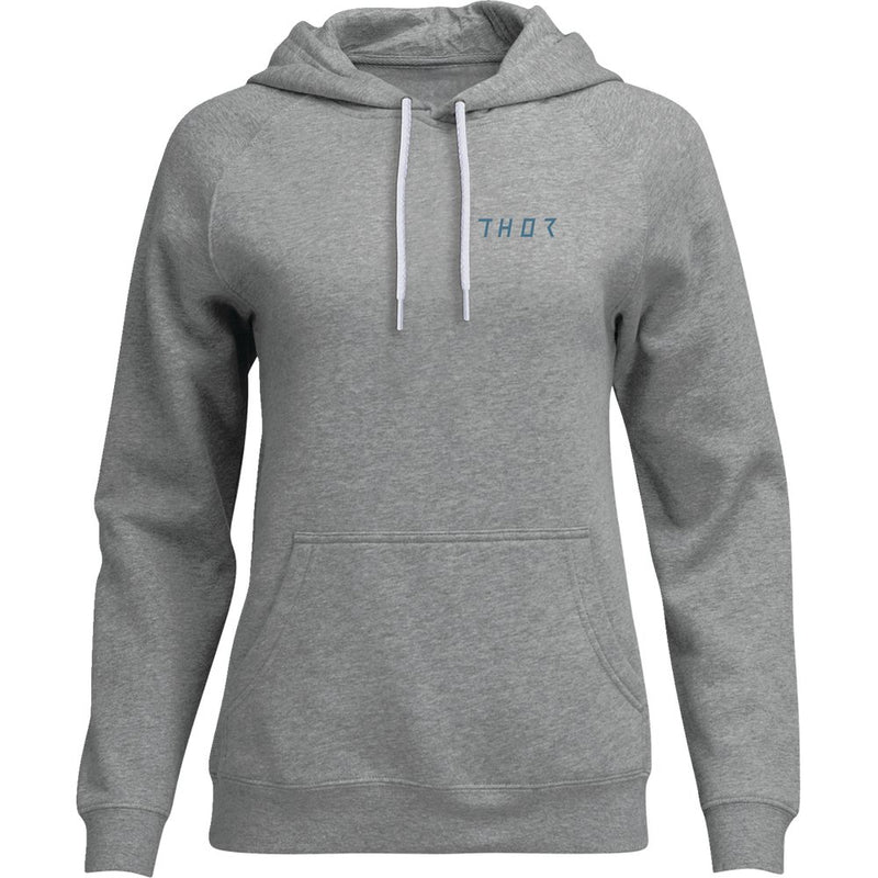Thor Women's Trax Pullover Hoodie - Heather Gray - Large 3051-1242
