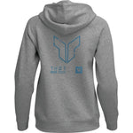 THOR Women's Trax Pullover Hoodie - Heather Gray - Large 3051-1242