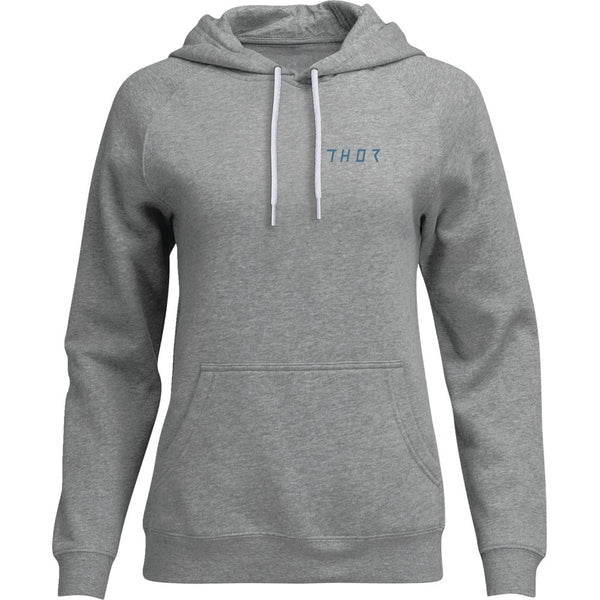 Thor Women's Trax Pullover Hoodie - Heather Gray - Medium 3051-1241