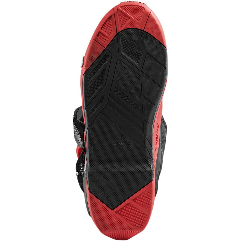 Thor Radial Boots Replacement Outsoles - Black/Red - Size 10 3430-0909