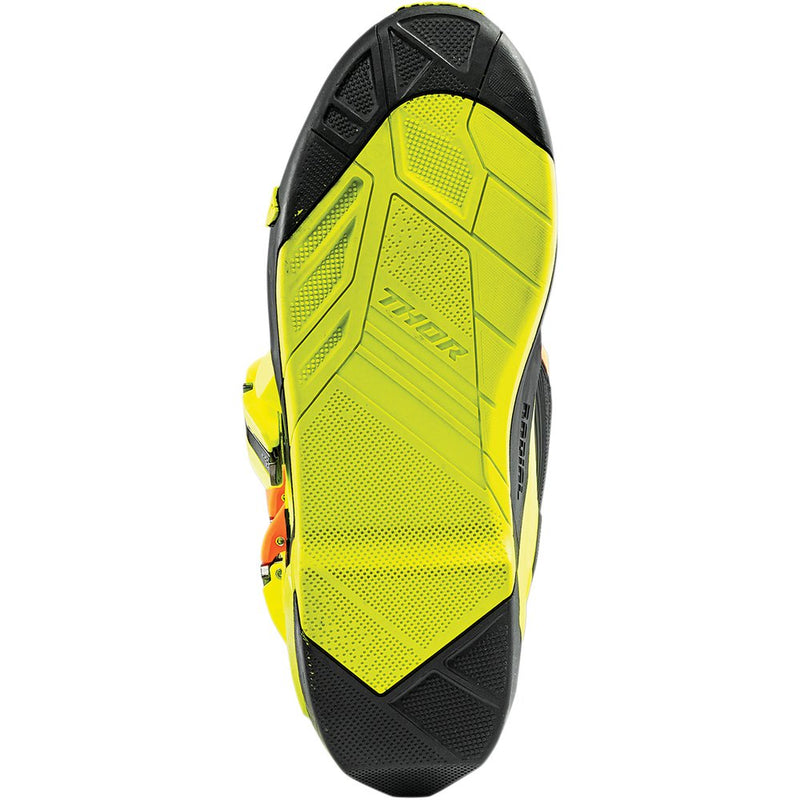 Thor Radial Boots Replacement Outsoles - Black/Yellow Fluorescent - Size 11 3430-0904