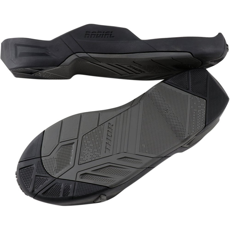 Thor Radial Boots Replacement Outsoles - Black/Gray - Size 7-8 3430-0889