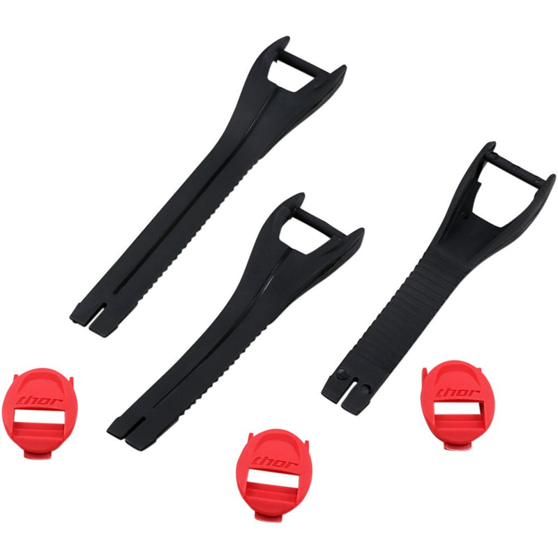 Thor Blitz XP MX Boot Straps - Youth - Red/Black - Size 1-7 3430-0879