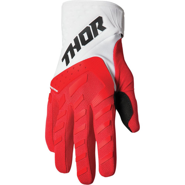 Thor Spectrum Gloves - Red/White - Medium 3330-6839