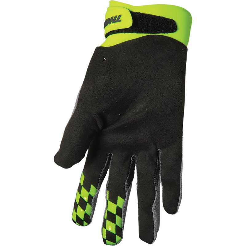 Thor Draft Gloves - Gray/Acid - XS 3330-6812