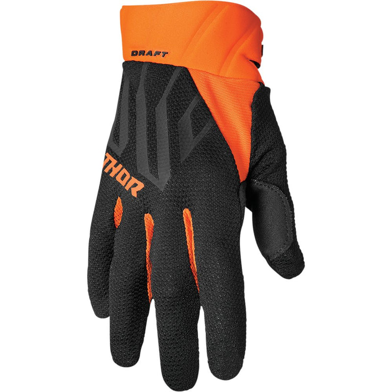 Thor Draft Gloves - Black/Orange - XL 3330-6810