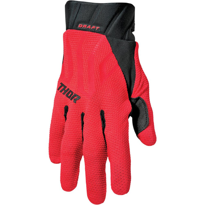 Thor Draft Gloves - Red/Black - Large 3330-6791