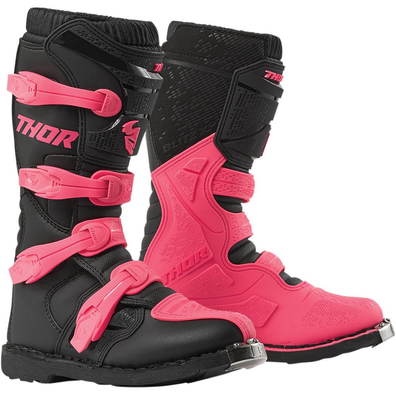 Thor Women's Blitz XP Boots - Black/Pink - Size 5 3410-2227