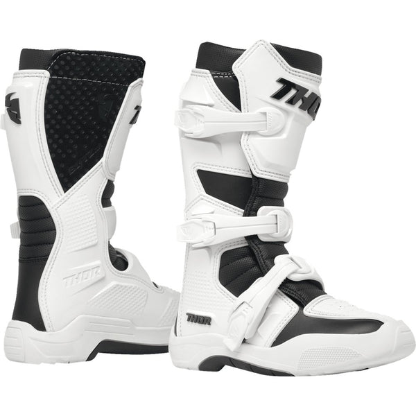 Thor Youth Blitz XR Boots - White/Black - US 4 3411-0748