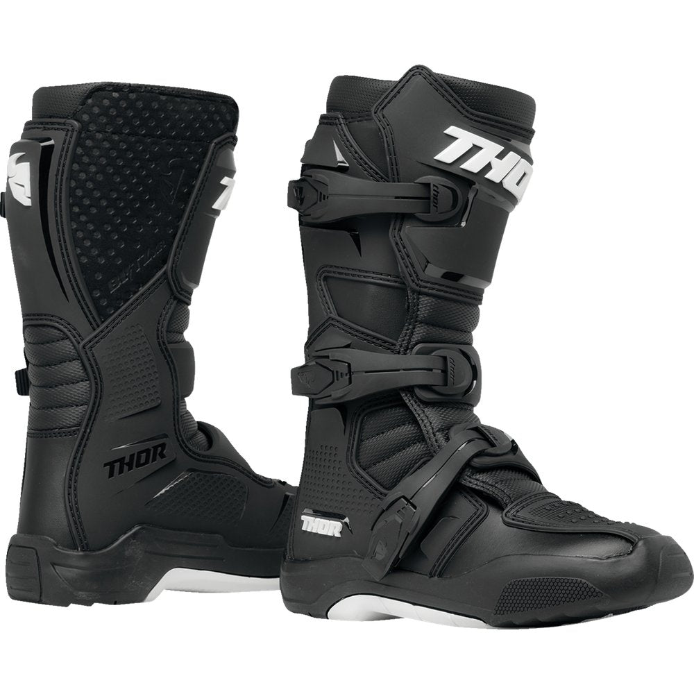 THOR Youth Blitz XR Boots - Black/White - US 5 3411-0728