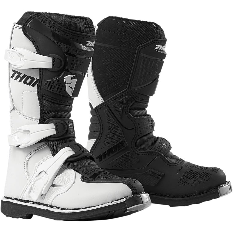 Thor Youth Blitz XP Boots - White/Black - Size 6 3411-0536
